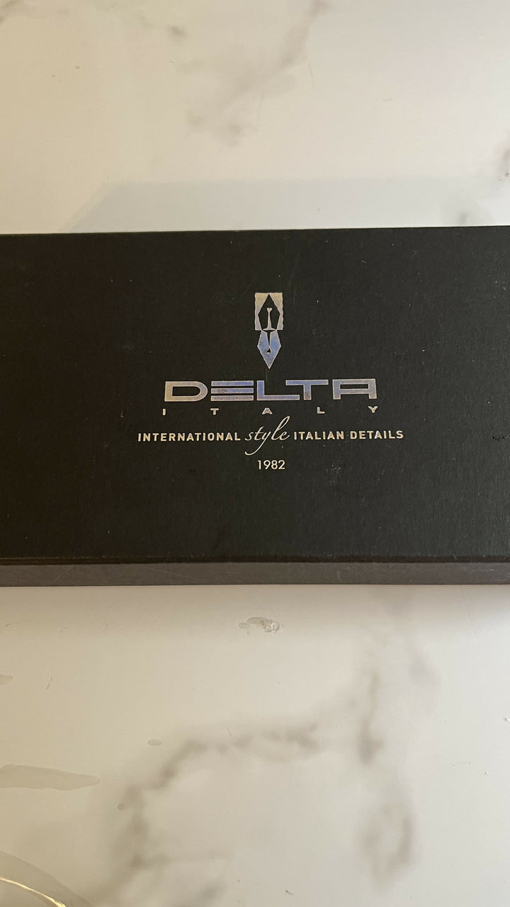 Delta Icon White/Black Ballpoint Pen