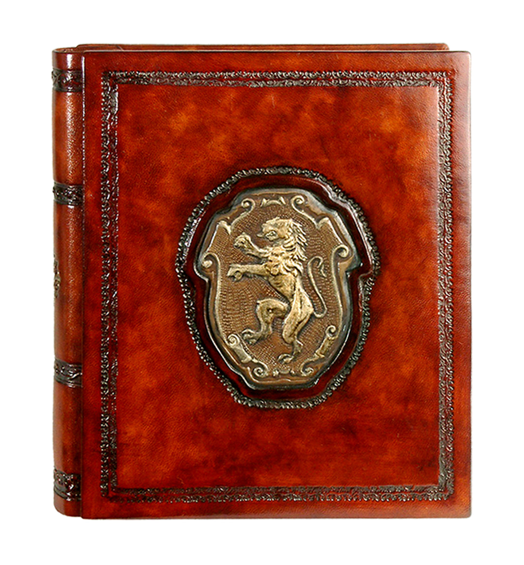 Venetian Lion Italian Leather Photo Album