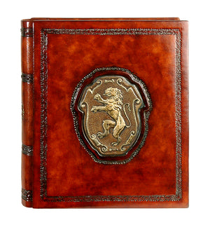 Venetian Lion Italian Leather Photo Album