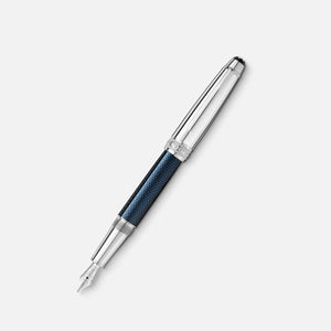 Montblanc Meisterstück Solitaire Doué Blue Hour Classique Fountain Pen (F)