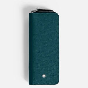 Montblanc Sartorial 2-Pen Pouch w/Zipper - Cyprus Blue