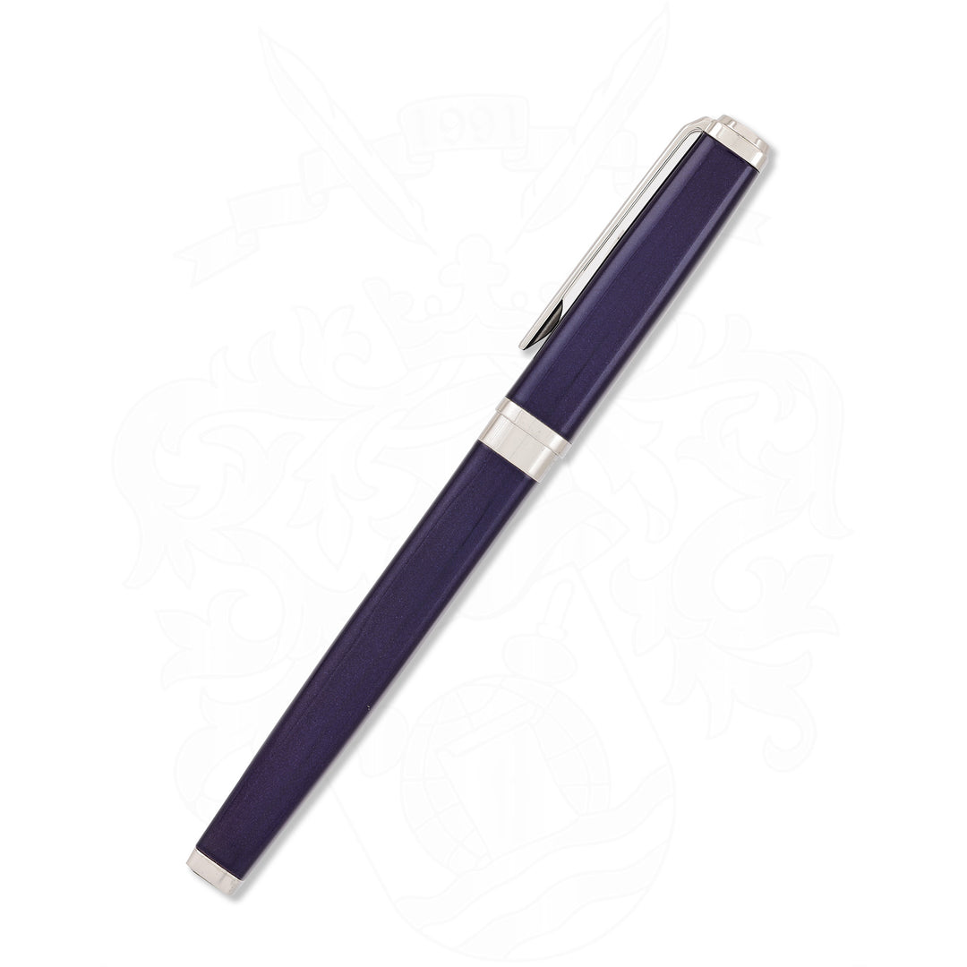Waterman Exception Slim Blue wIth Silver Trim Rollerball