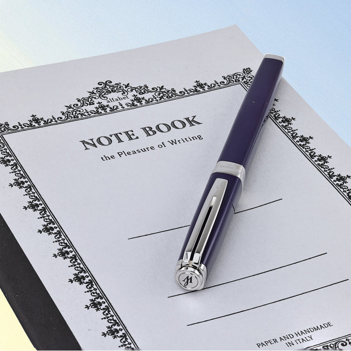 Waterman Exception Slim Blue wIth Silver Trim Rollerball