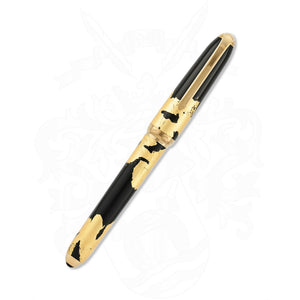 Cartier dandy Black Lacquer Gold Foils LE Fountain Pen