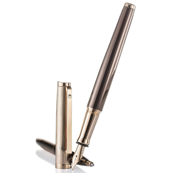 Waldmann Tuscany Fountain Pen - Rose Gold- Steel