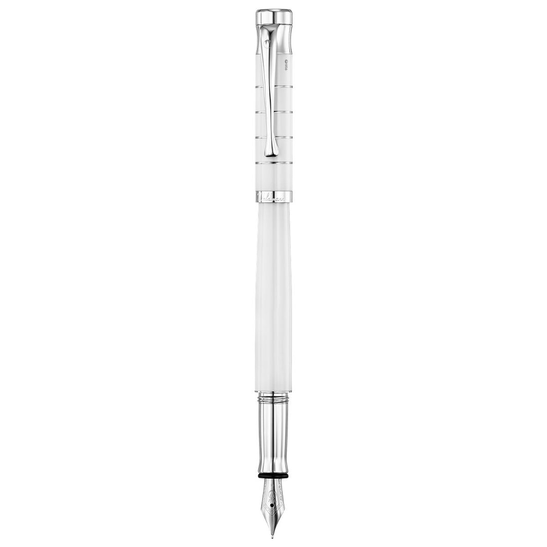 Waldmann Tango Fountain Pen - White Lacquer - 18K Gold