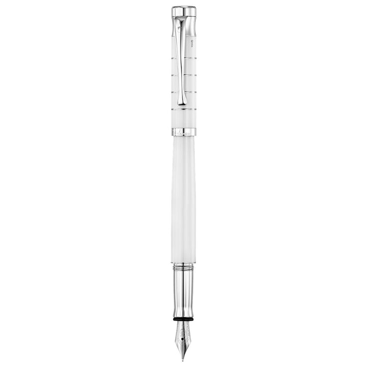 Waldmann Tango Fountain Pen - White Lacquer - 18K Gold
