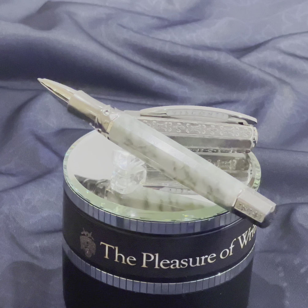 Visconti il Magnifico Rollerball Pen - Green Marble