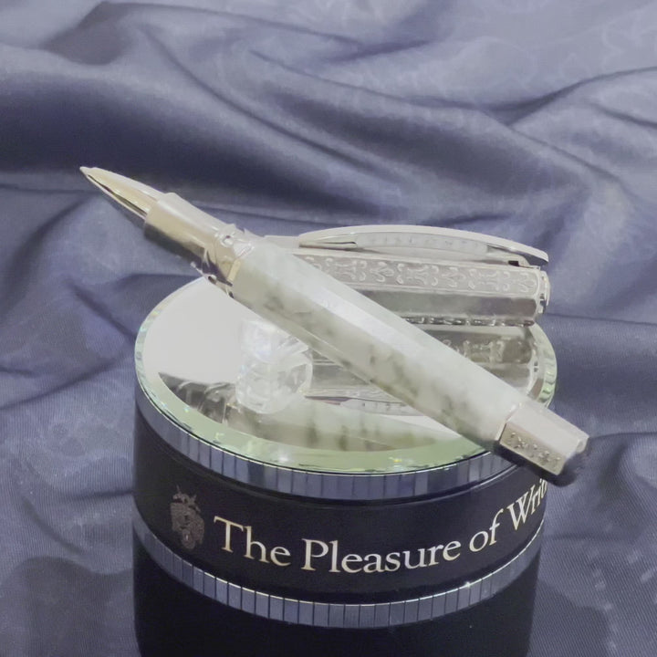 Visconti il Magnifico Rollerball Pen - Green Marble