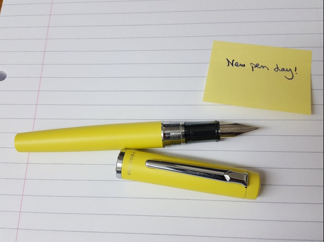 Platinum Procyon Fountain Pen - Citron Yellow