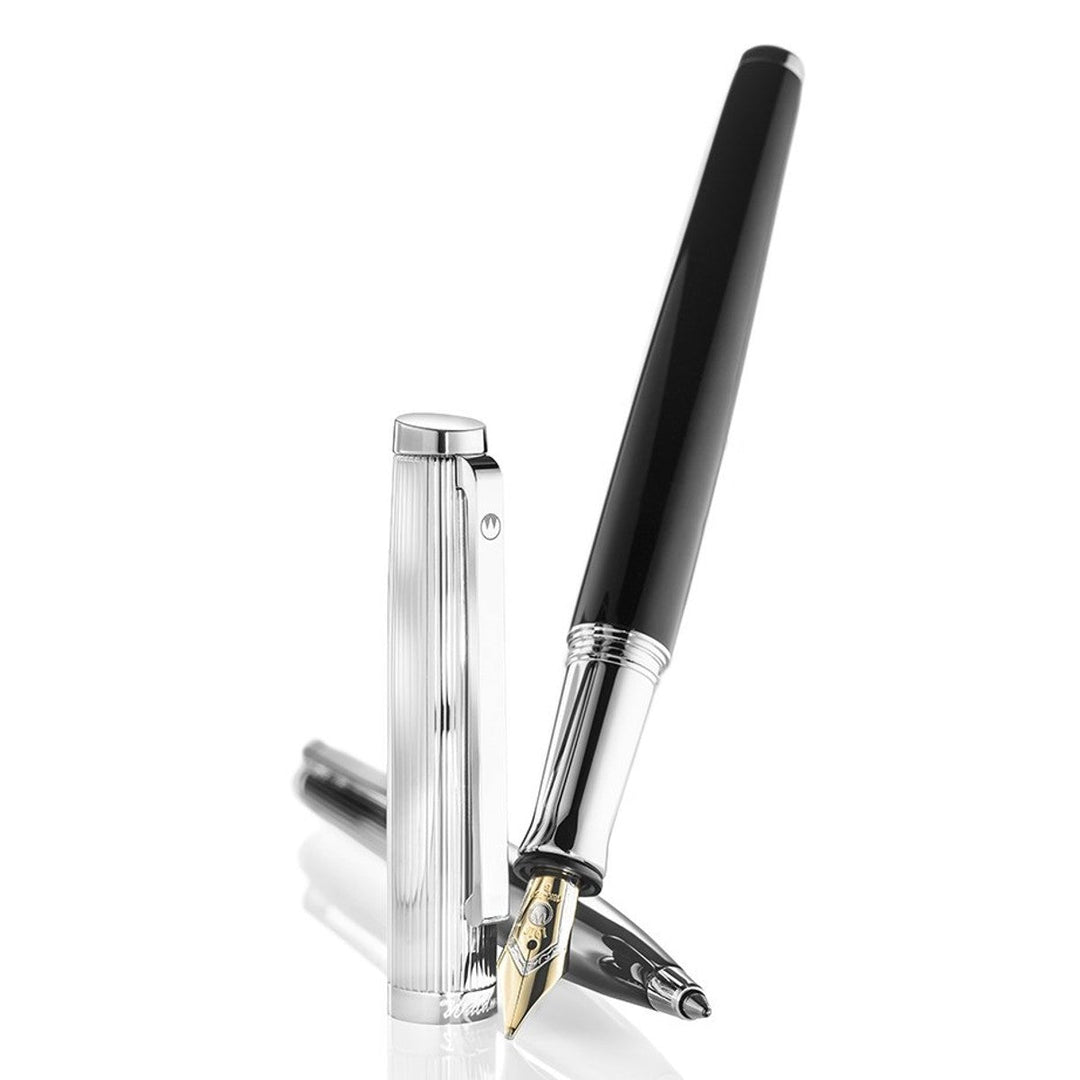 Waldmann Tuscany Fountain Pen - Silver - Steel