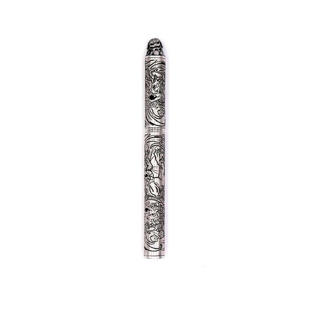 S.T. Dupont Haute Creation Tattoo Collection Fountain Pen - Rhodium Foo Dog