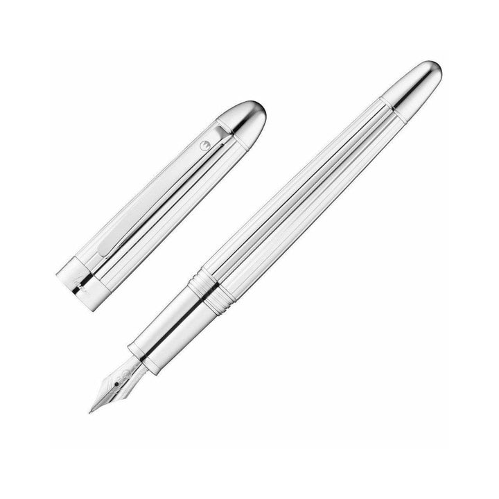 Waldmann Précieux Fountain Pen - Deep Wide Lines - Steel