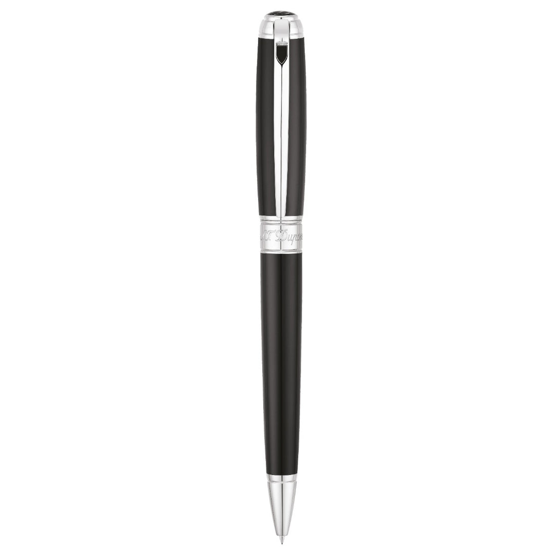 S.T. Dupont Line D Medium Ballpoint Pen - Black &amp; Palladium