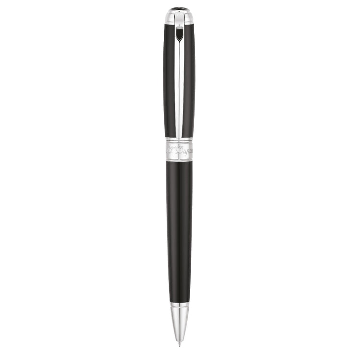 S.T. Dupont Line D Medium Ballpoint Pen - Black &amp; Palladium