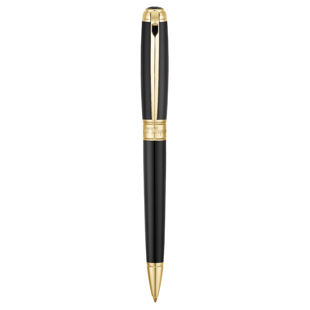S.T. Dupont Line D Medium Ballpoint Pen - Black &amp; Gold