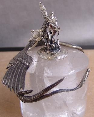 Montegrappa Eternal Bird Inkwell Sterling Silver 