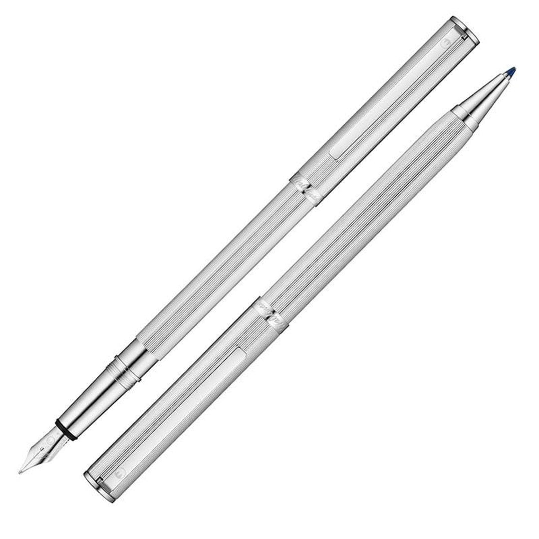 Waldmann Two-in-One Fountain and Ballpoint Pen - Steel