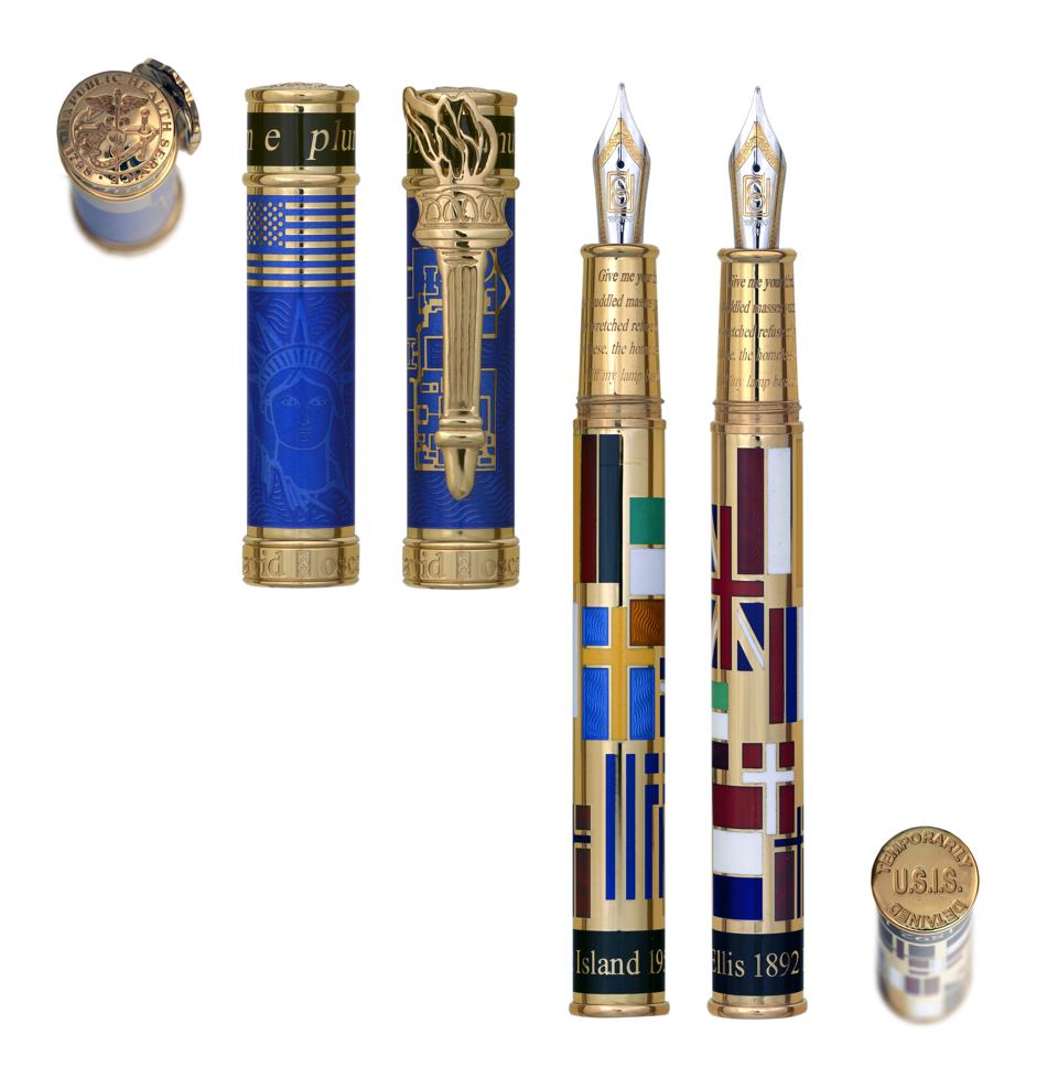 David Oscarson Ellis Island Fountain Pen - White