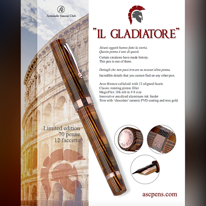 Armando Simoni Club Il Gladiatore Fountain Pen