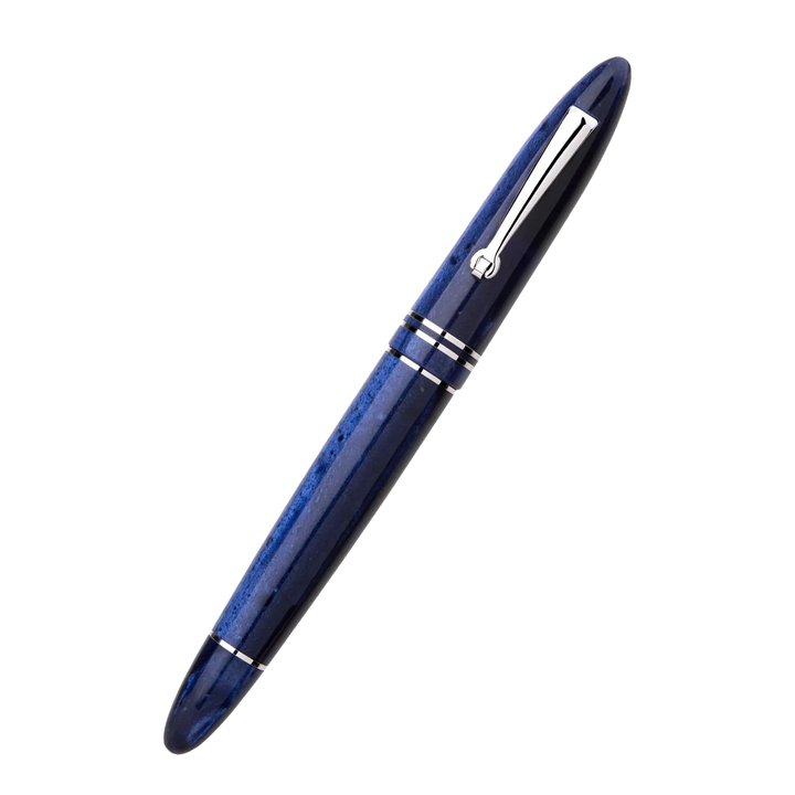 Leonardo Officina Italiana Furore Fountain Pen - Blue Galaxy (Silver Trim)