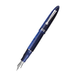 Leonardo Officina Italiana Furore Fountain Pen - Blue Galaxy (Silver Trim)