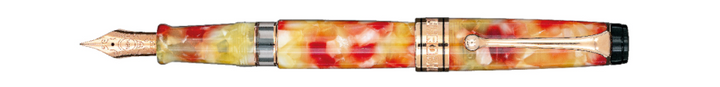 Aurora Optima Fountain Pen - Caleidoscope Luce Gialla