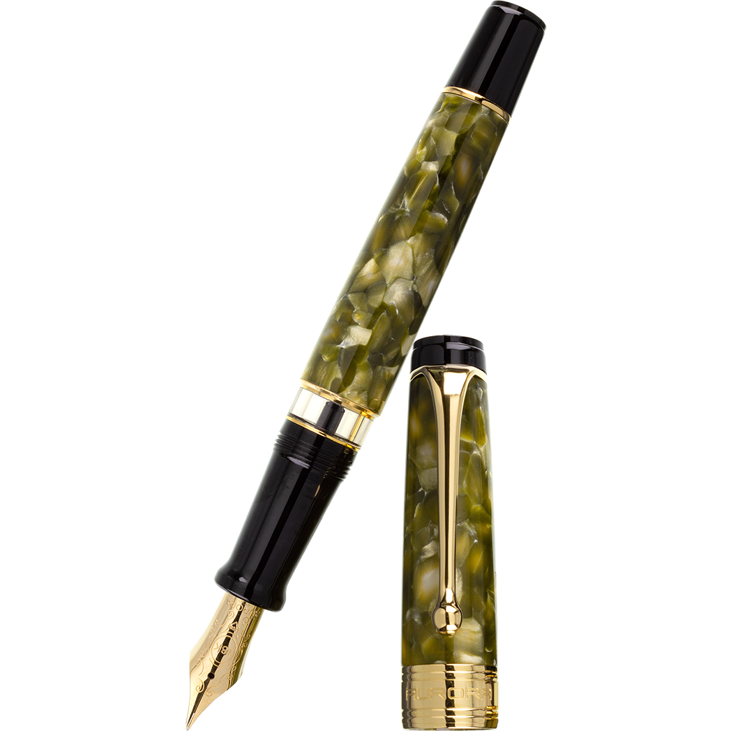 Aurora Optima Fountain Pen -  Oliva