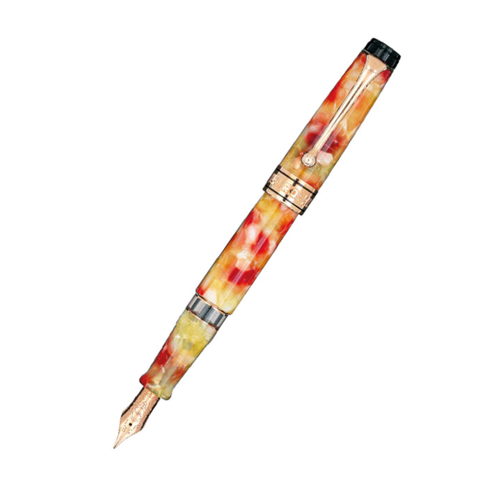 Aurora Optima Fountain Pen - Caleidoscope Luce Gialla