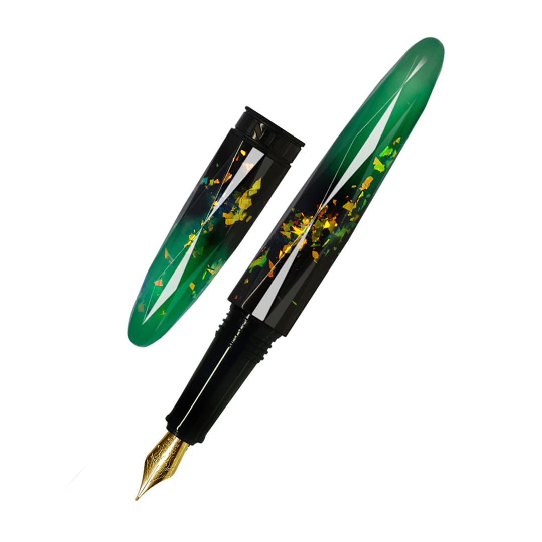 Benu Briolette Fountain Pen - Luminous Jade Medium