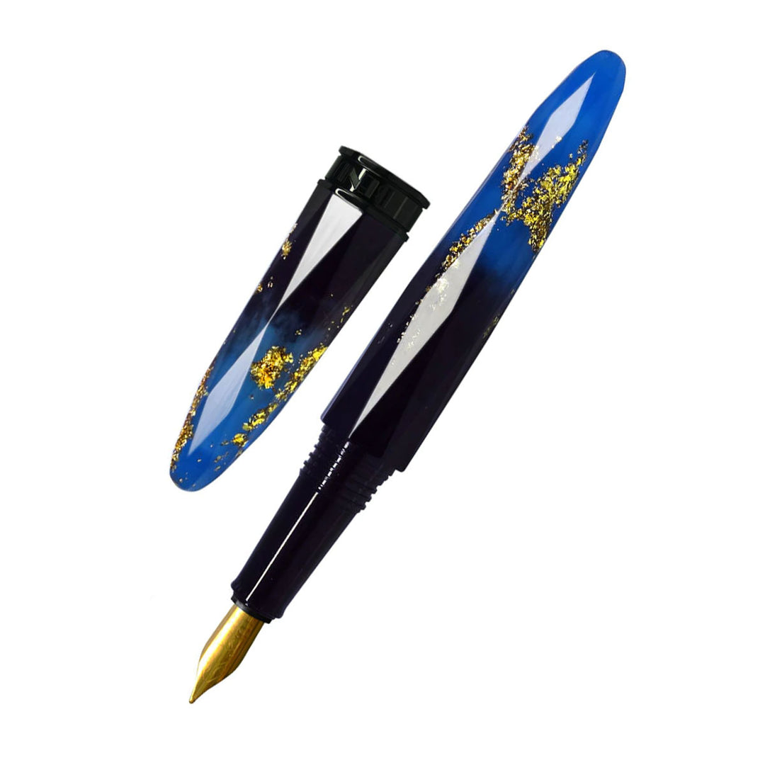 Benu Briolette Fountain Pen - Luminous Sapphire