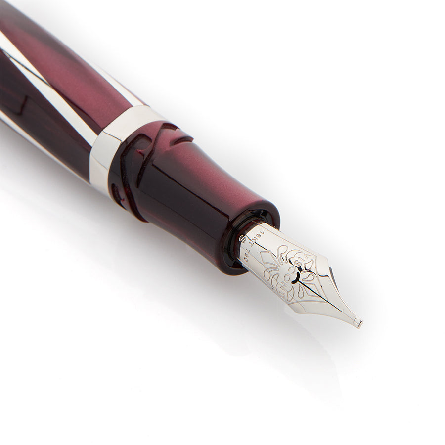 Visconti Divina Elegance Bordeaux - Oversize Fountain Pen (14k nib)