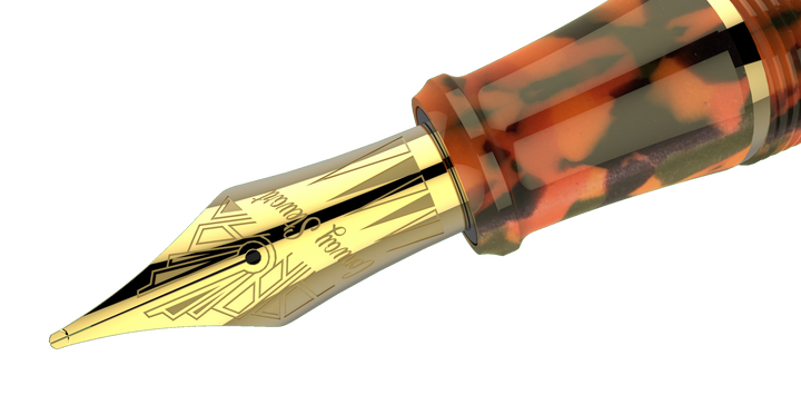 Conway Stewart Arlecchino Fountain Pen - Gold