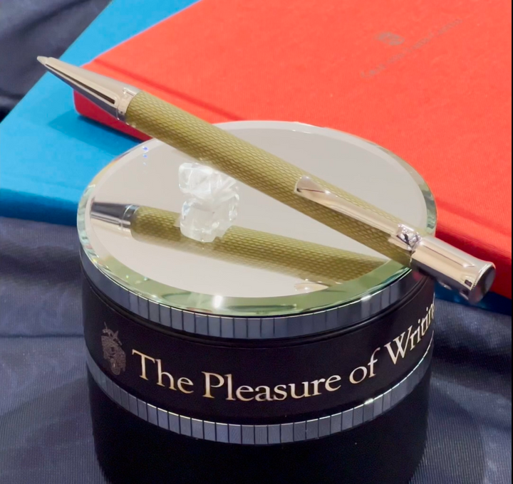 Graf von Faber-Castell Guilloche Olive Green Ballpoint