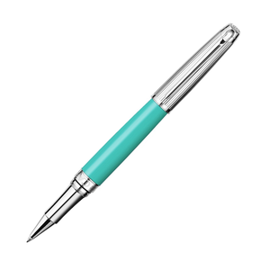 Caran d'Ache Leman Bi-Color Turquoise & Silver Rollerball