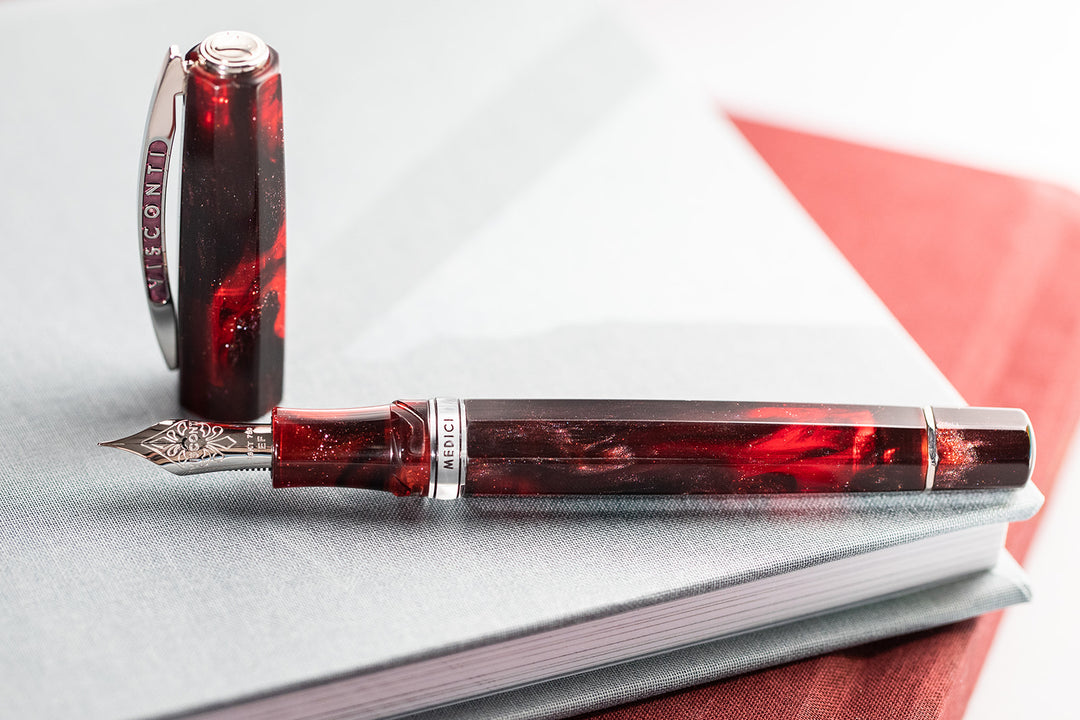 Visconti Medici Astral Fountain Pen - Stellar Red