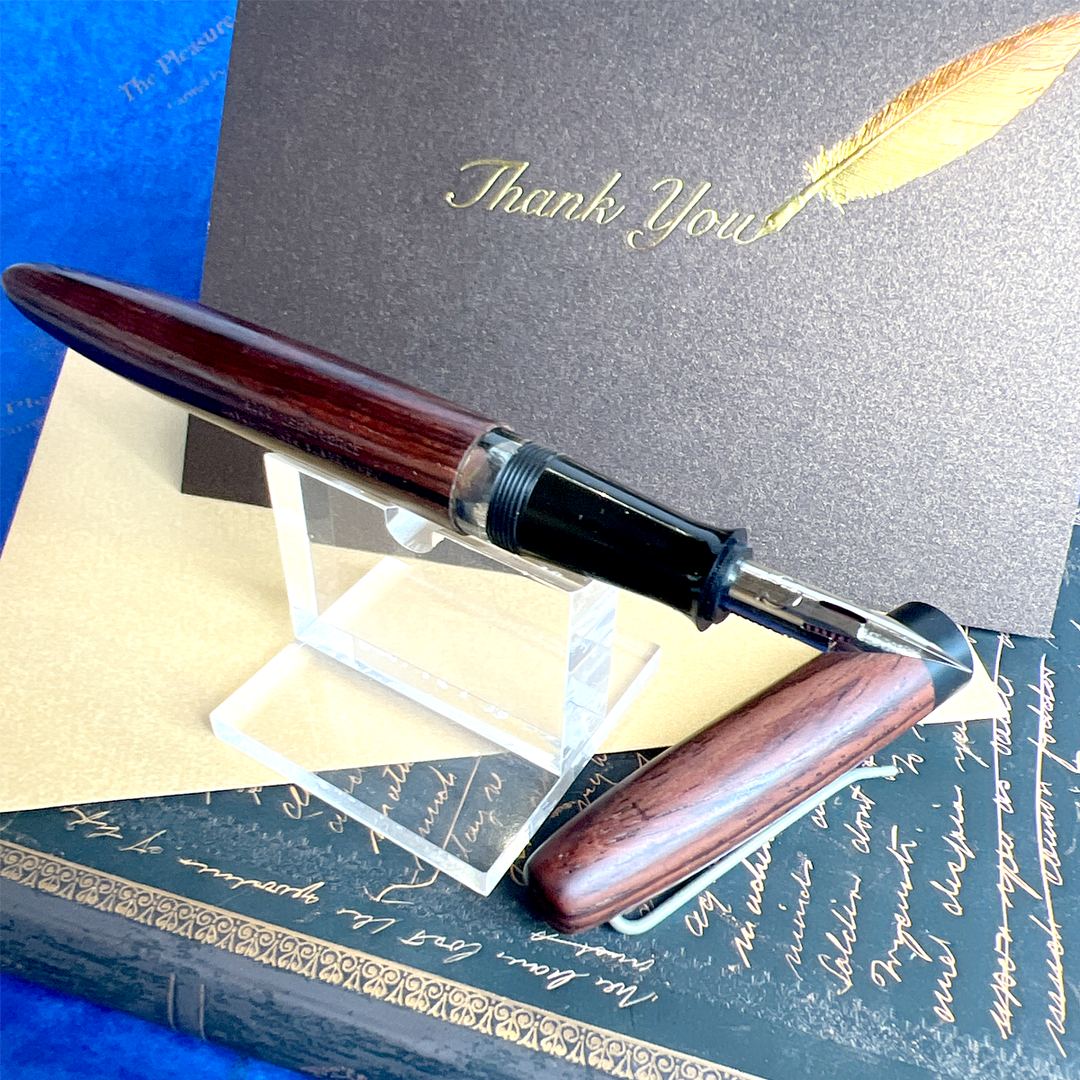 Desiderata Eucalyptus Burl Soubriquet Fountain Pen