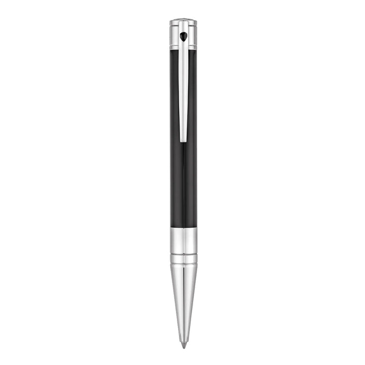 S.T. Dupont D-Initial Ballpoint Pen - Black &amp; Chrome