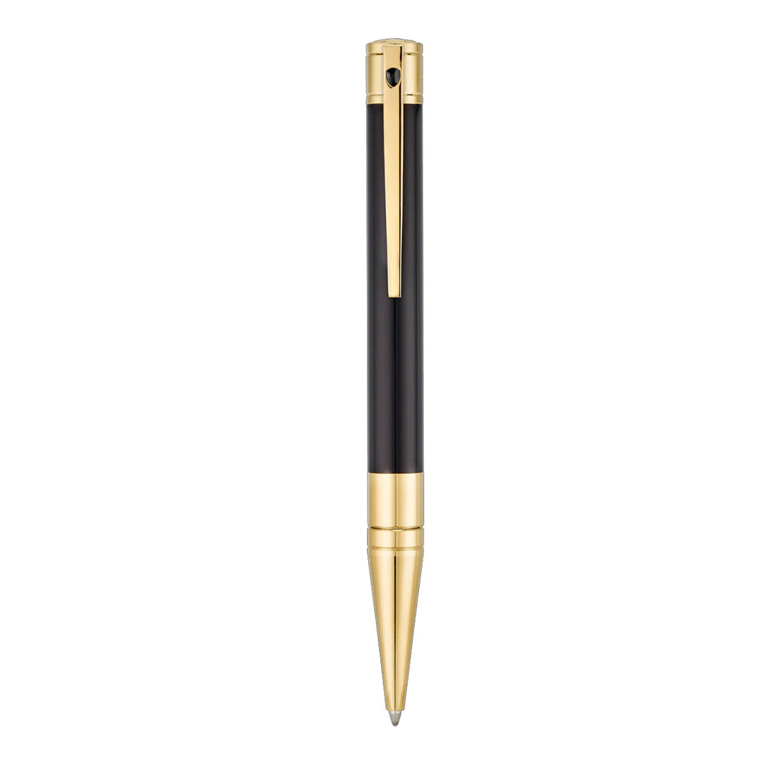 S.T. Dupont D-Initial Ballpoint Pen - Black &amp; Gold