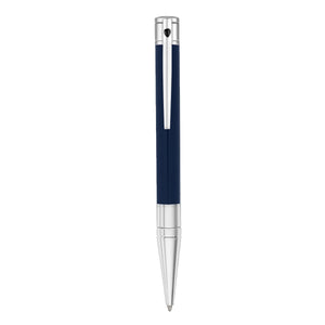 S.T. Dupont D-Initial Ballpoint Pen - Blue & Chrome