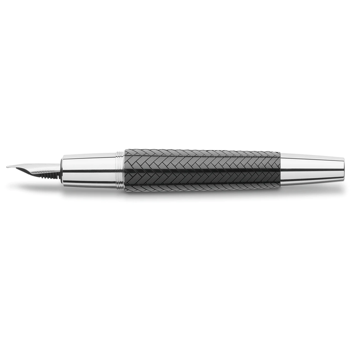 Faber-Castell E-Motion Precious Resin II - Parquet Black Fountain Pen