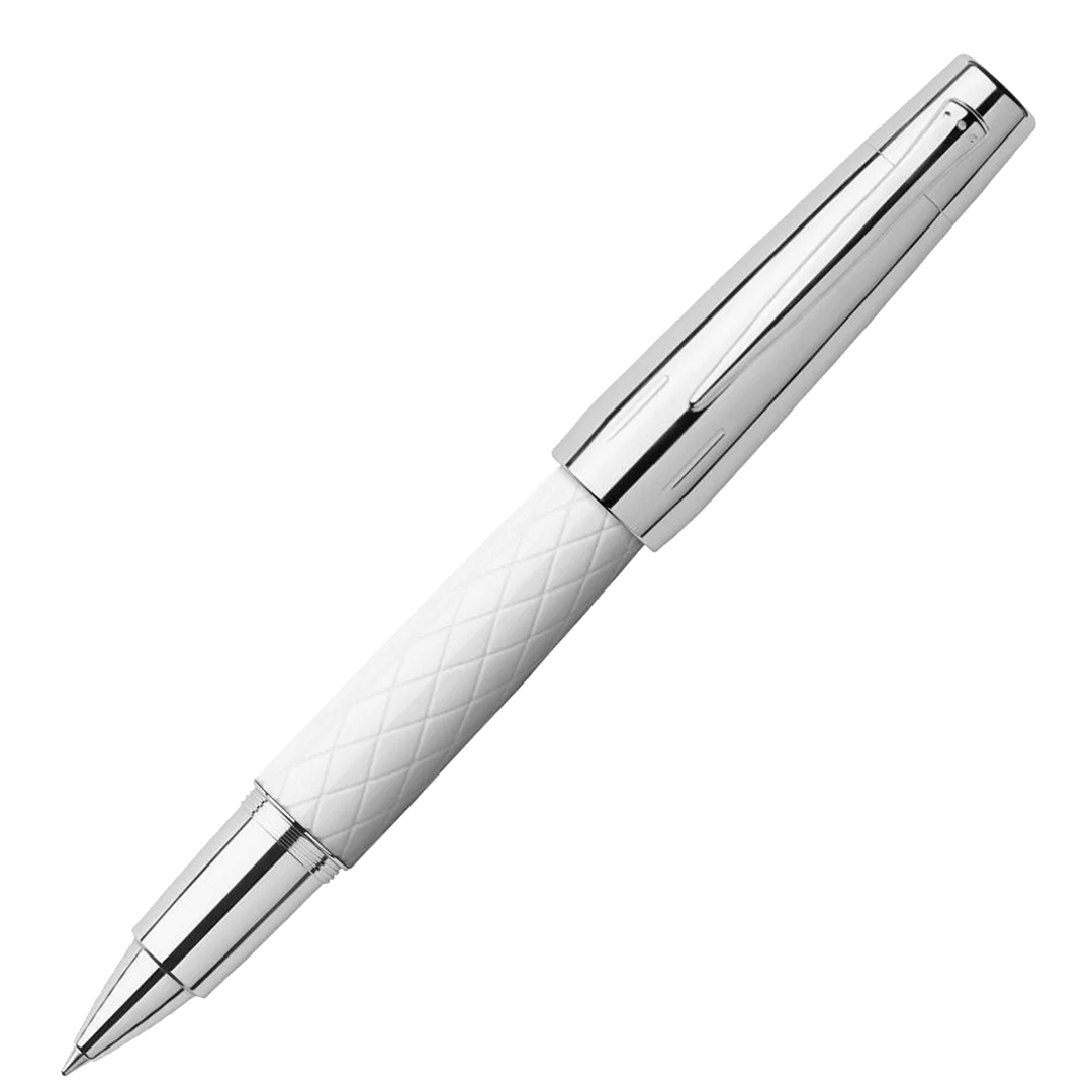 Faber-Castell E-Motion White Rhombus Rollerball Pen