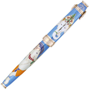 David Oscarson Lord Ganesha Fountain Pen - Azure