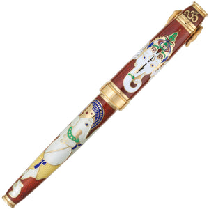 David Oscarson Lord Ganesha Fountain Pen - Ruby Red