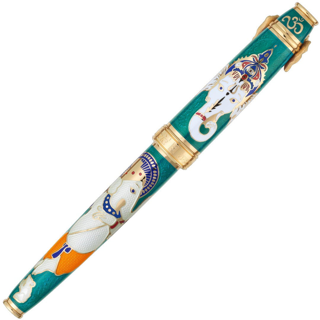 David Oscarson Lord Ganesha Fountain Pen - Teal