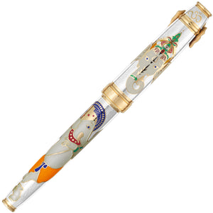 David Oscarson Lord Ganesha Fountain Pen - White