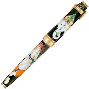 David Oscarson Lord Ganesha Fountain Pen - Mossy Black
