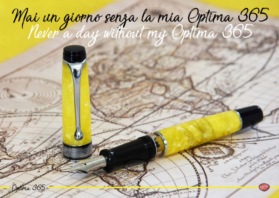 Aurora Optima 365 Fountain Pen - Gialla