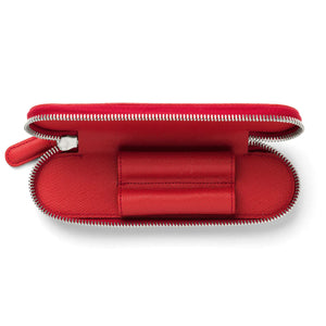 Graf von Faber-Castell Guilloche India Red Case With Zipper For 2 Pens
