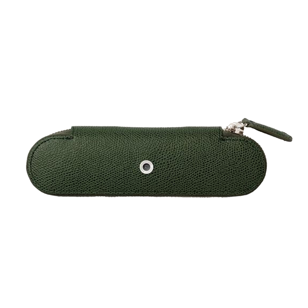 Graf von Faber-Castell Guilloche Olive Green Case With Zipper For 2 Pens